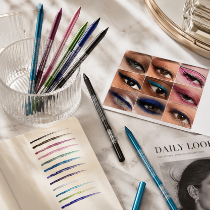 14-Piece Sparkling Gel Eyeliner Set