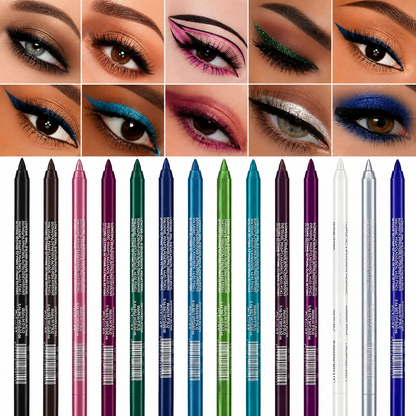 14-Piece Sparkling Gel Eyeliner Set