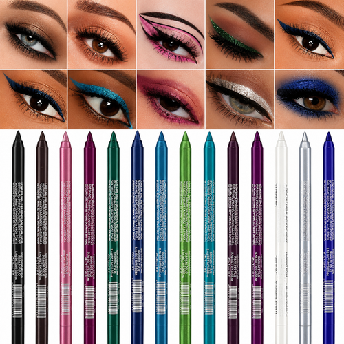 14-Piece Sparkling Gel Eyeliner Set
